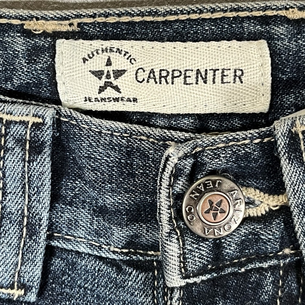 Arizona Carpenter Blue Jeans Boys 10 Slim Baggy Skater Youth Medium Wash Y2K - Picture 3 of 9